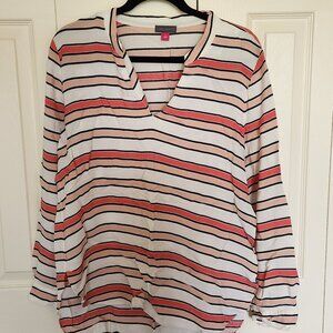 Vince Camuto Striped Tunic Top